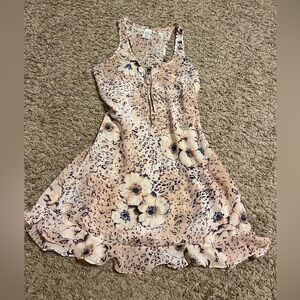 Floral Leopard Print Dress